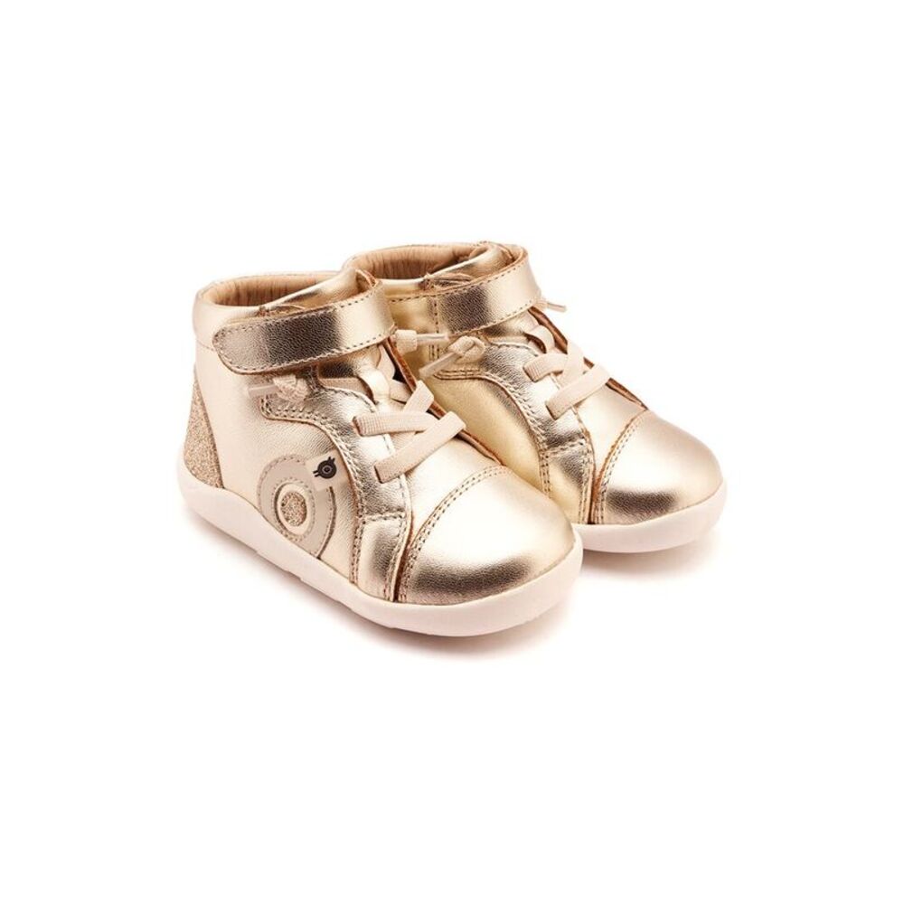 Old Soles Pushka Leather Sneaker, Gold